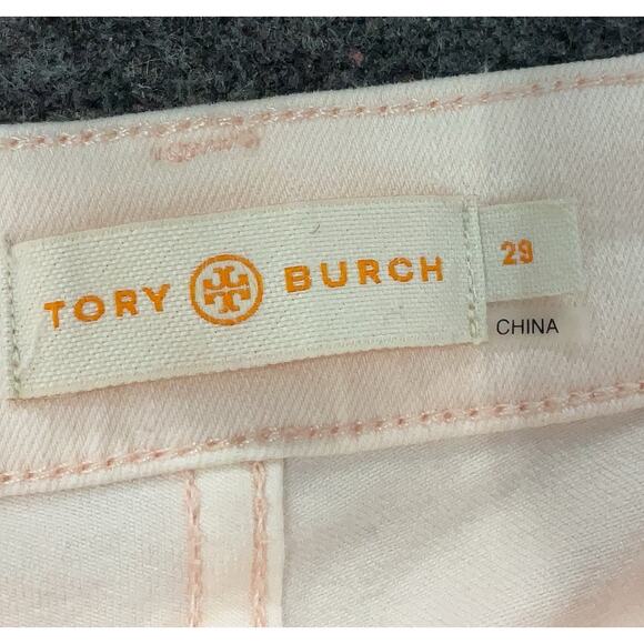 Tory Burch Mara Ankle Cropped Stretch Skinny Jeans Ballet Pink Women's size 29 - Picture 7 of 14